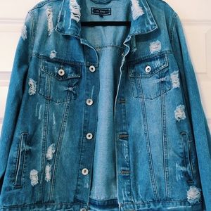 Distressed Denim Jacket